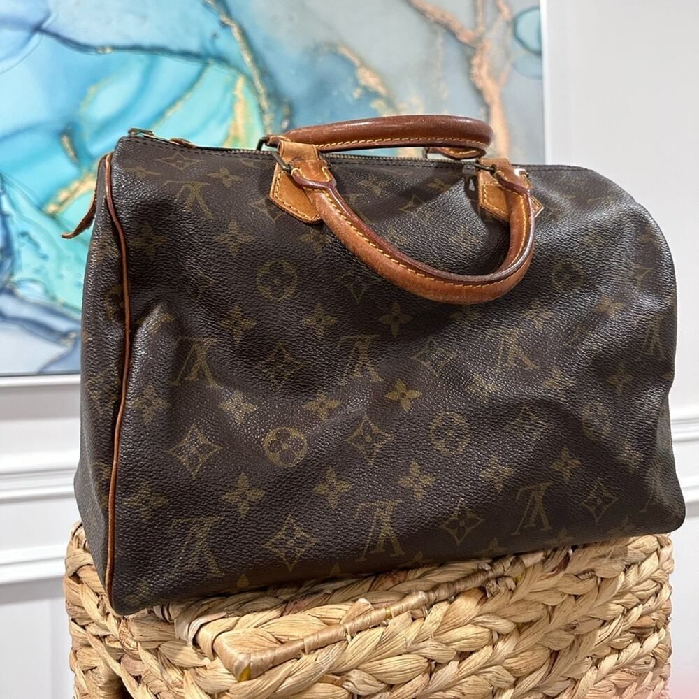 Louis Vuitton Dark Brown Monogram Satchel